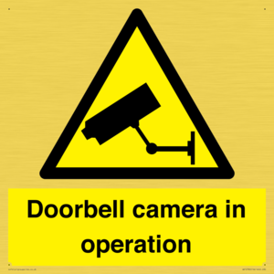 Doorbell camera in operation